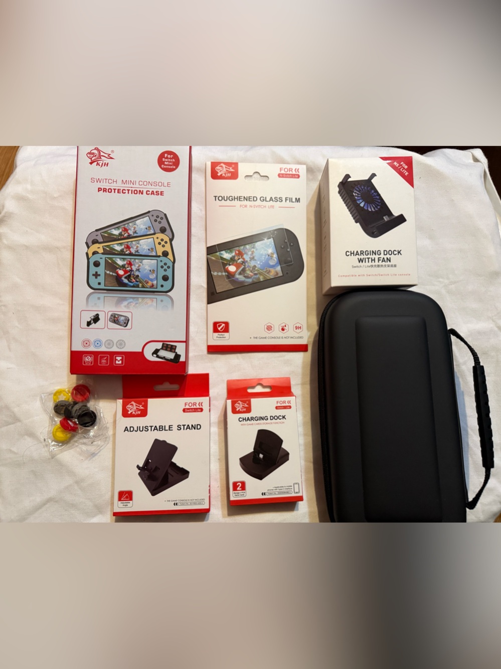 Adjustable Charging Dock & Protective Case Bundle - Black